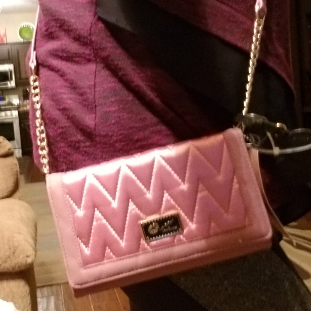NWT Pink BETSEY JOHNSON CROSSBODY